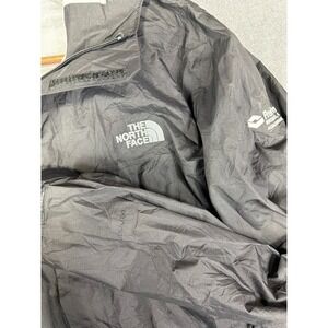 The North Face Windbreaker Men's Large Black Hooded Rain Jacket Vented